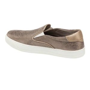 Johnston Murphy Womens Leather Metallic Snake Print Slip on Shoes Size 8.5